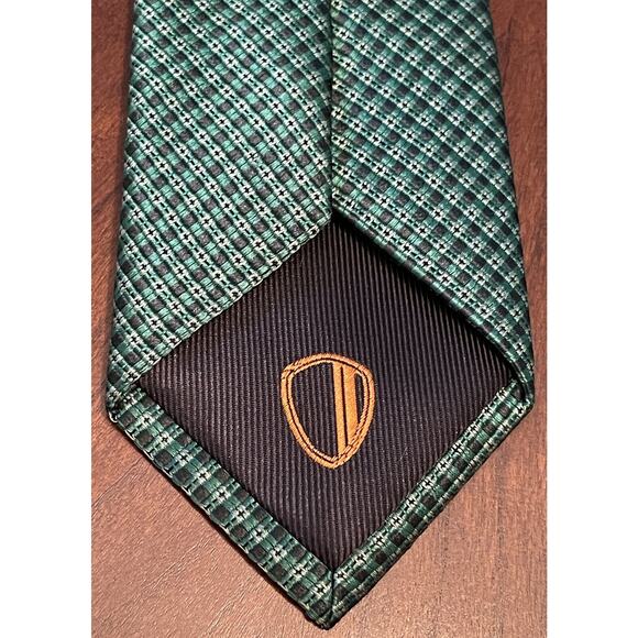 Ben Sherman Green Black Hand Made 100% Silk Men’s Neck Tie Made In China - Picture 2 of 9